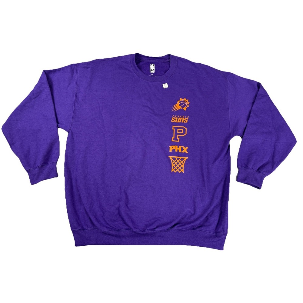 NWOT Retro Phoenix Suns Sweatshirt Crewneck NBA Basketball Men's Size XL Purple